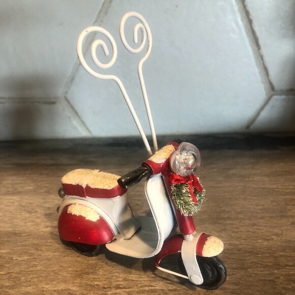 PIER 1 LED VINTAGE STYLE SCOOTER CARD/PHOTO HOLDER - Picture 2 of 8
